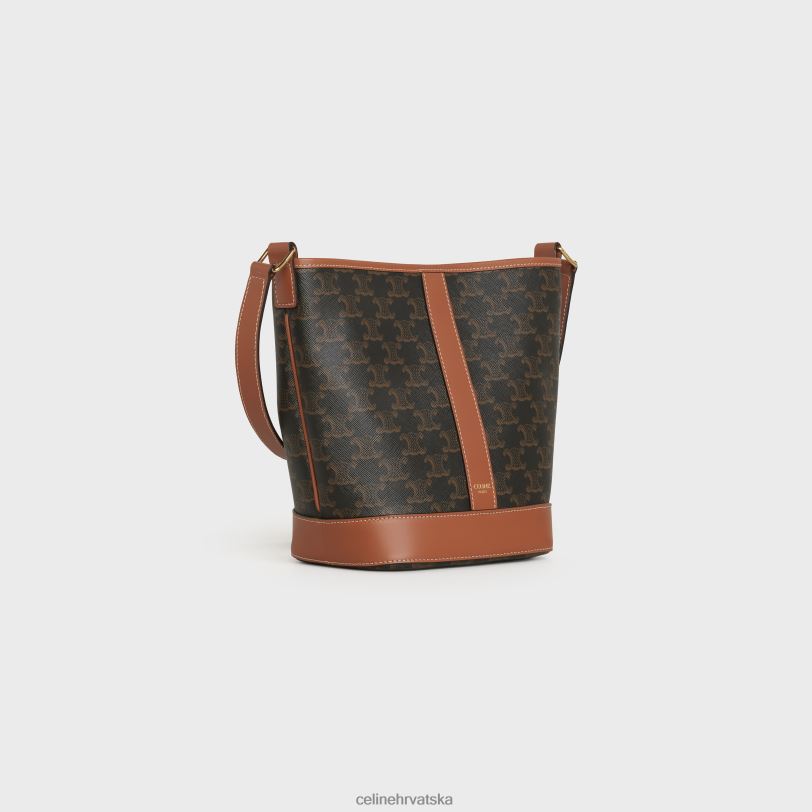 CELINE žene mala kanta od triomphe platna i teleće kože 3WED6218 pribor preplanuli ten