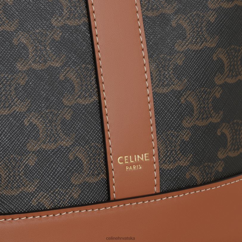 CELINE žene mala kanta od triomphe platna i teleće kože 3WED6218 pribor preplanuli ten