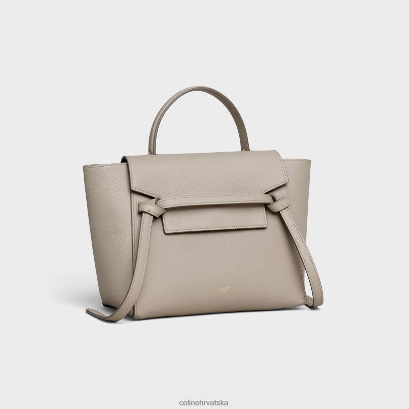 CELINE žene mikro torba za pojas od zrnaste teleće kože 3WED6266 pribor svijetlo taupe