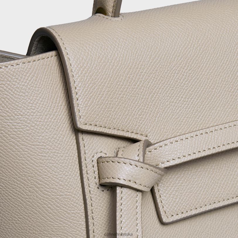 CELINE žene mikro torba za pojas od zrnaste teleće kože 3WED6266 pribor svijetlo taupe