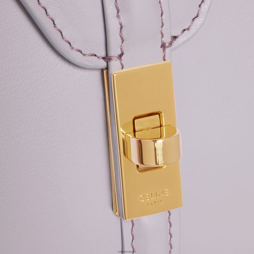 CELINE žene mini 16 od satinirane teleće kože 3WED6133 pribor svijetlo lila