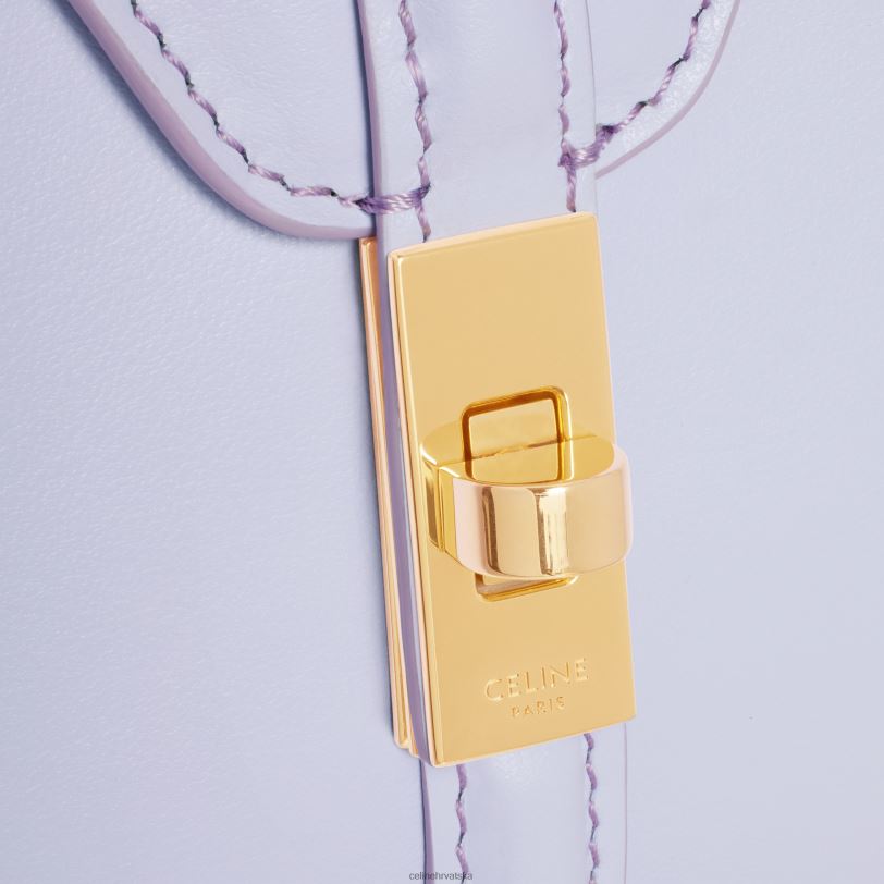 CELINE žene mini 16 od satinirane teleće kože 3WED6135 pribor svijetla lavanda