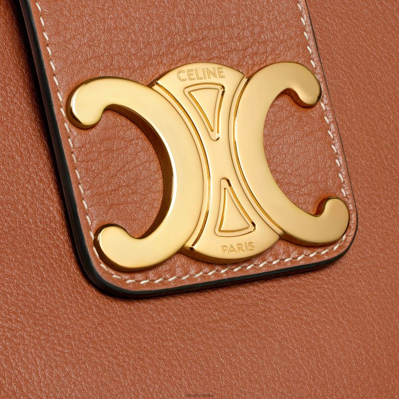CELINE žene srednja torba od meke teleće kože 3WED673 pribor preplanuli ten