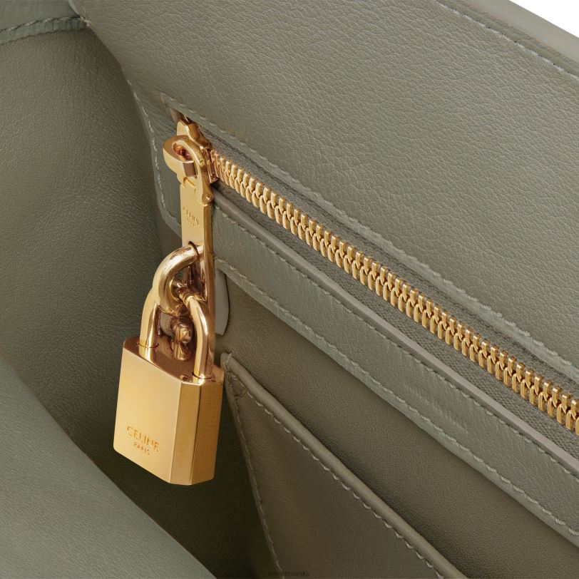 CELINE žene teen conti torba od meke teleće kože 3WED6162 pribor zelena glina