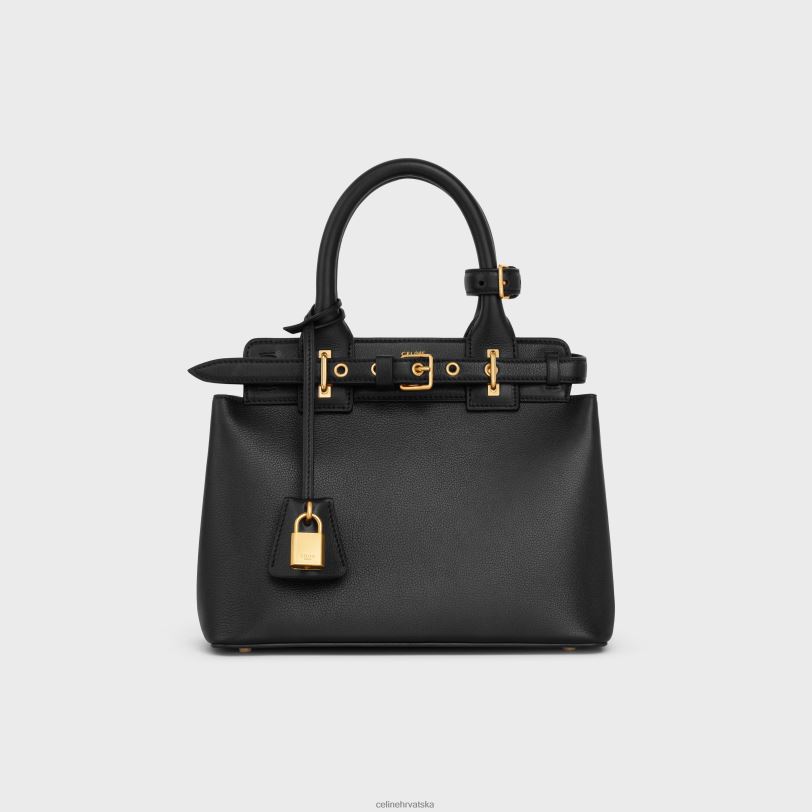 CELINE žene teen conti torba od meke teleće kože 3WED677 pribor crno