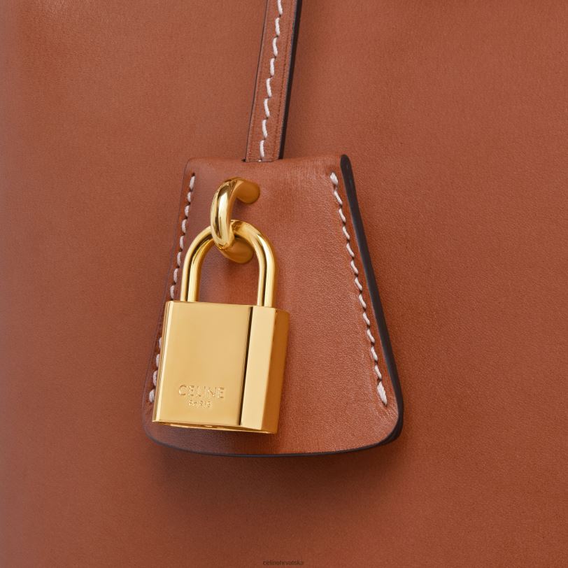 CELINE žene teen conti torba od prirodne teleće kože 3WED6161 pribor preplanuli ten