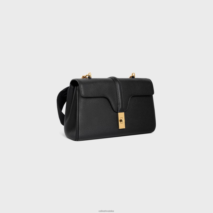 CELINE žene teen soft 16 od meke zrnaste teleće kože 3WED667 pribor crno