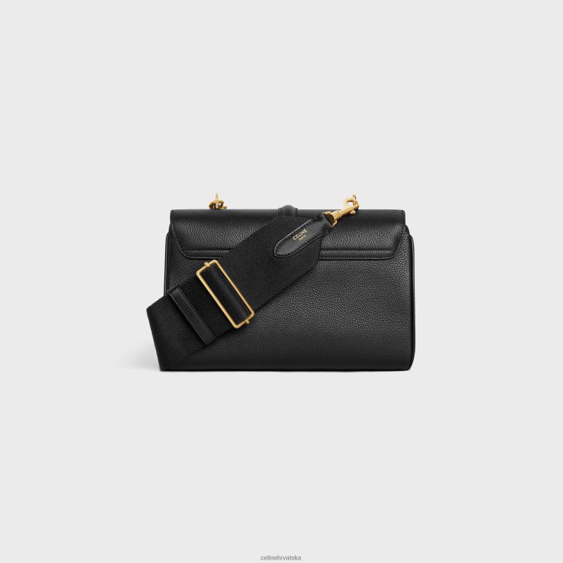 CELINE žene teen soft 16 od meke zrnaste teleće kože 3WED667 pribor crno