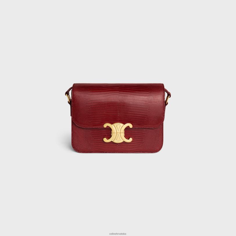 CELINE žene teen triomphe torba u gušteru 3WED622 pribor rubin