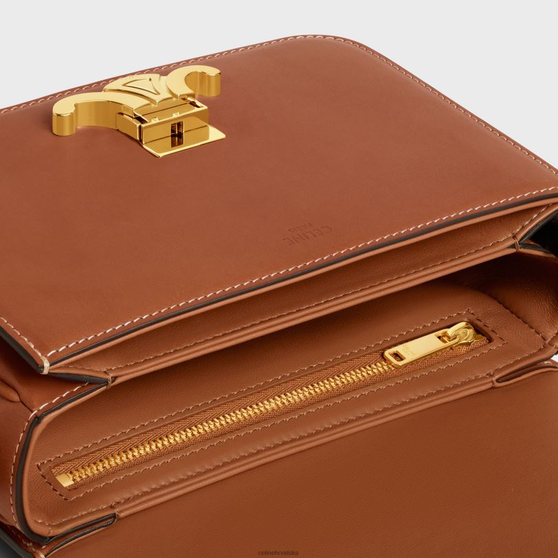 CELINE žene tinejdžerska triomphe torba od prirodne teleće kože 3WED6102 pribor preplanuli ten