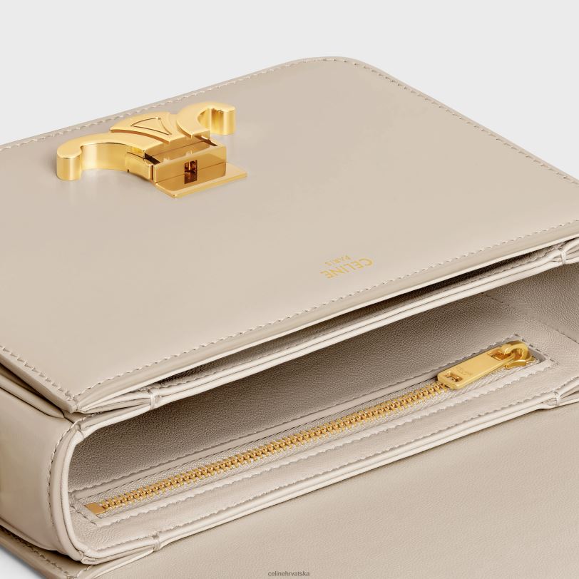 CELINE žene tinejdžerska triomphe torba od sjajne teleće kože 3WED648 pribor svijetli kamen