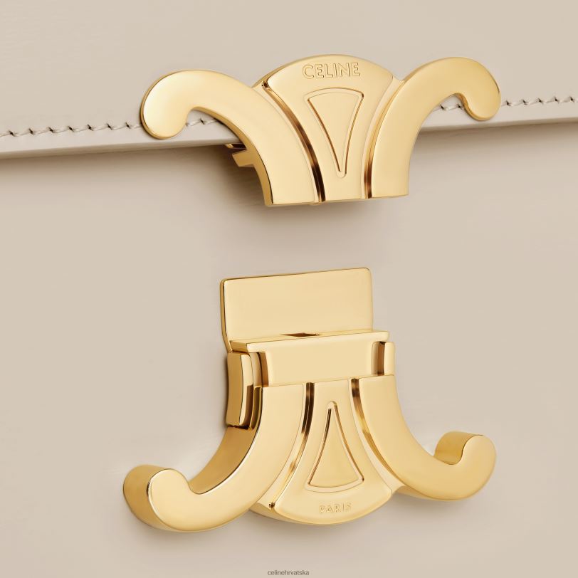 CELINE žene tinejdžerska triomphe torba od sjajne teleće kože 3WED648 pribor svijetli kamen