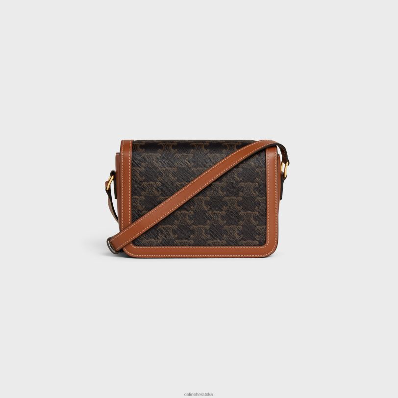 CELINE žene tinejdžerska triomphe torba od triomphe platna i teleće kože 3WED64 pribor preplanuli ten