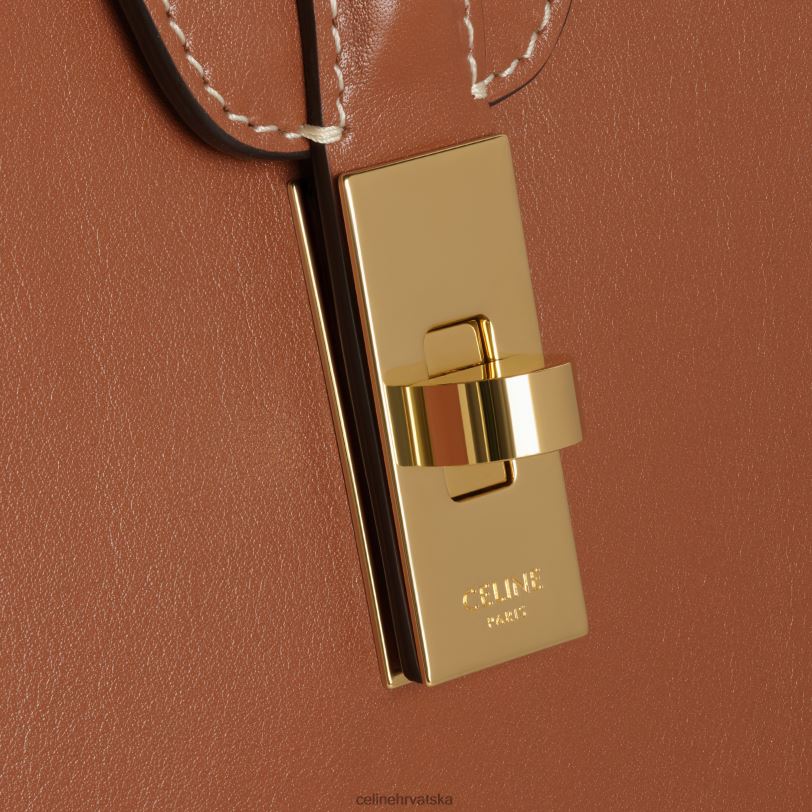 CELINE žene velika mekana torba 16 od glatke teleće kože 3WED6141 pribor preplanuli ten