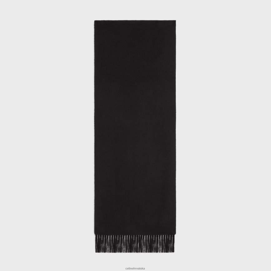 CELINE žene šal od kašmira crno pribor 3WE2E2259