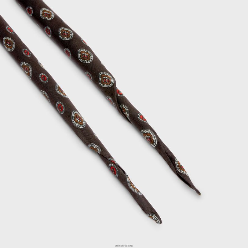 CELINE žene tanki šal biscotto svileni charmeuse 3WED61221 pribor smeđa