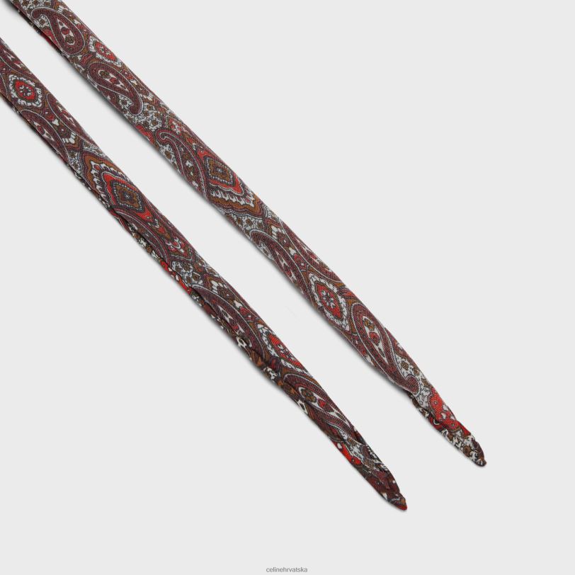 CELINE žene tanki šal kašmir svila charmeuse 3WED61222 pribor smeđa/bordo