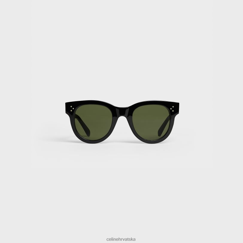 CELINE žene cat eye s003 sunčane naočale od acetata s lećama od mineralnog stakla 3WED61135 pribor crno