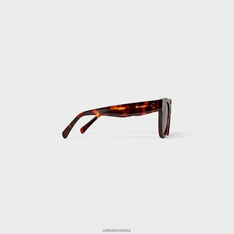 CELINE žene cat eye s003 sunčane naočale od acetata s lećama od mineralnog stakla 3WED61136 pribor mračna havana