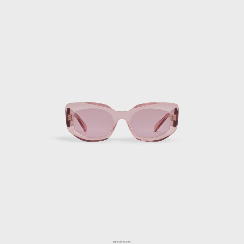 CELINE žene grafičke s277 sunčane naočale u acetatu 3WED61036 pribor kristalno ružičasta