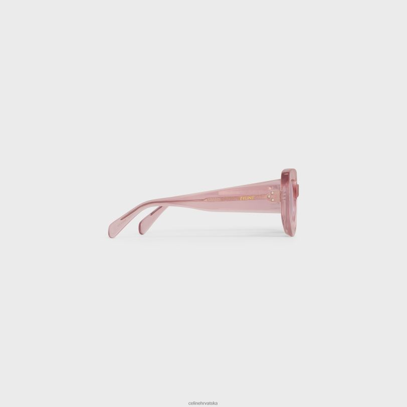 CELINE žene grafičke s277 sunčane naočale u acetatu 3WED61036 pribor kristalno ružičasta