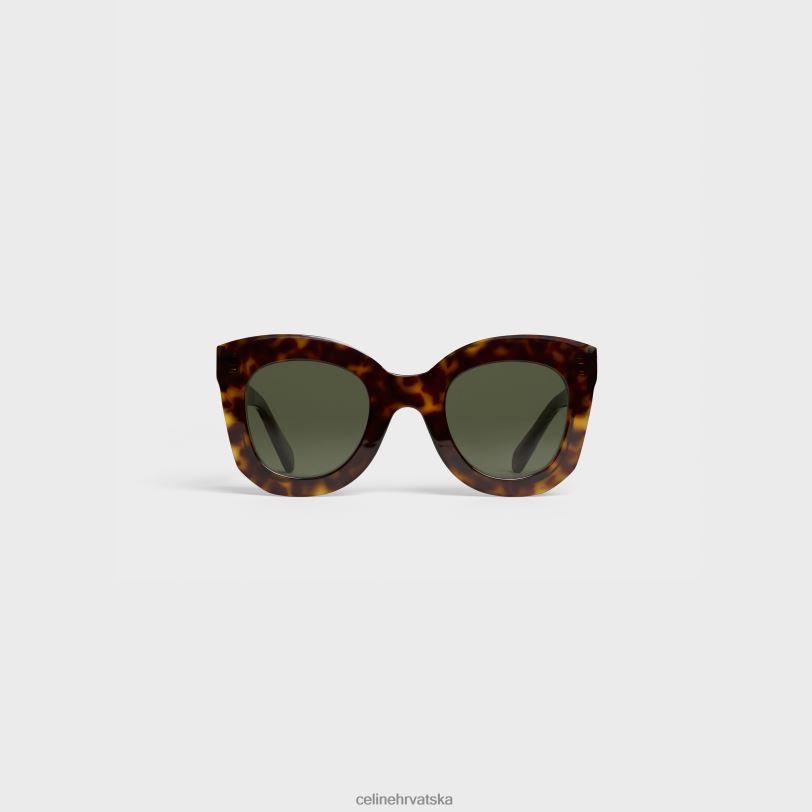 CELINE žene leptir s005 sunčane naočale u acetatu 3WED61156 pribor klasična tamna havana