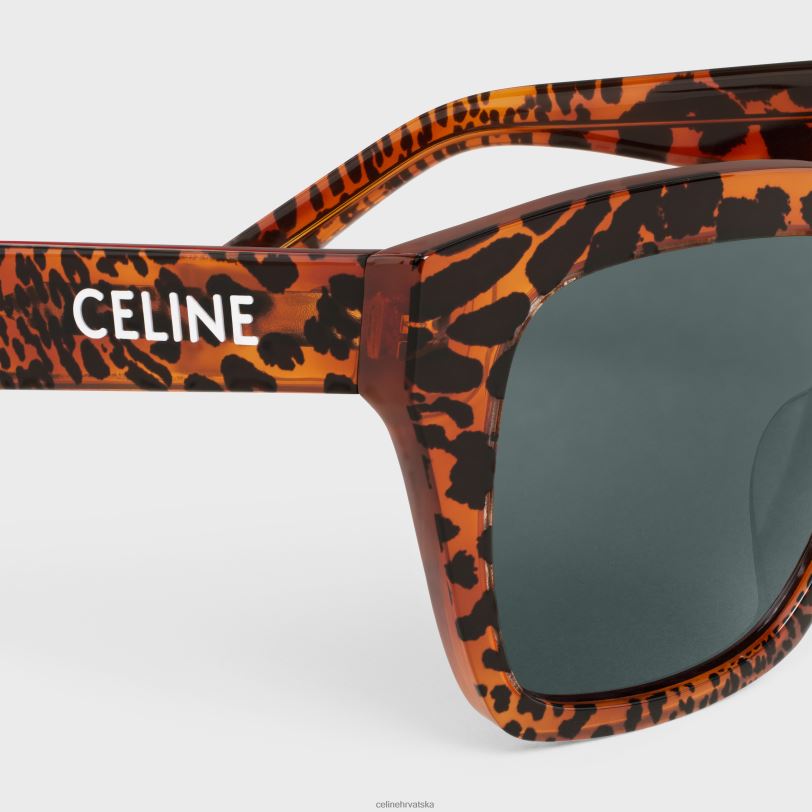 CELINE žene monochroms 03 sunčane naočale u acetatu 3WED61038 pribor leopard havana