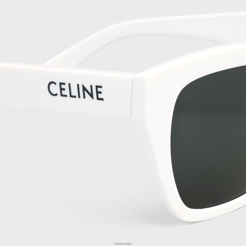 CELINE žene monochroms 03 sunčane naočale u acetatu 3WED61129 pribor bijela